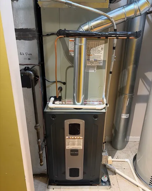 New furnace — the part of your system that heats your home